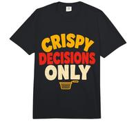 Fair Food Humor Crispy Decisions Only Comfort Colors Adult Heavyweight T-Shirt