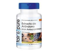 Fair & Pure® - Arándano Azul con Antocianos - Extracto de Arándano Azul vegano - Polvo en Cápsulas - Alta pureza - 120 Cápsulas