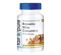 Fair & Pure® - Boswellia Mirra y Curcumina con vitamina D3 - Alta pureza -180 Comprimidos