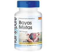 Fair & Pure® - Complejo Multivitamínico con Spirulina - Mix de 8 Bayas con Alga Spirulina platensis - Vegano - Alta pureza - 120 Cápsulas