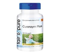 Fair & Pure® - Curenzym Plus 100 con bromelina, tripsina, quimotripsina y rutósido - Enzimas digestivas - 100 Cápsulas
