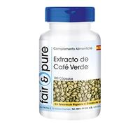 Fair & Pure® - Extracto de Café Verde 500mg - Vegano y natural - 45% de ácido clorogénico - Alta pureza - 180 Cápsulas