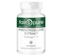 Fair & Pure® - Extracto de pasiflora - 120 cápsulas - 2250 mg por dosis diaria - vegano - alta dosis - sin estearato de magnesio