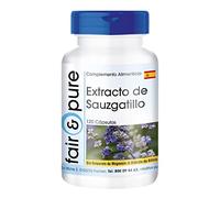 Fair & Pure® - Extracto de Sauzgatillo con Zinc - Vitex Agnus Castus - Vegano - Alta pureza - 120 Cápsulas