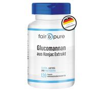 Fair & Pure® - Glucomanano 500mg - Extracto de Raíz de Konjac en polvo - Natural y vegano - Alta pureza - 120 Cápsulas