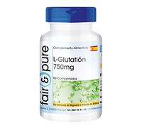 Fair & Pure® - L - Glutatión 750mg - forma reducida - Biodisponible - Vegano - Alta pureza - 60 Comprimidos
