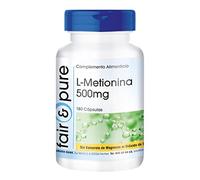 Fair & Pure® - L-Metionina 500mg - Vegana - Alta pureza - 180 Cápsulas