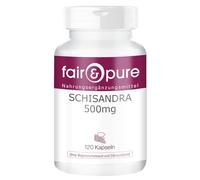 Fair & Pure® - Schisandra - Polvo en Cápsulas - Extracto de Schisandra chinensis 500mg - Vegano - 9% de Schisandrina - 120 Cápsulas