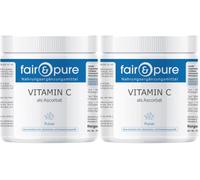 Fair & Pure® - Vitamina C en forma de ascorbato - 500g en polvo - 100% puro sin aditivos - Vegano - antioxidante natural (Paquete de 2)