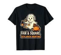 Fair & Square, Even When Bat Wing Halloween Abogado Humor Camiseta gráfica económica, Hombre, Negro, S