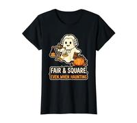 Fair & Square, Even When Bat Wing Halloween Abogado Humor Camiseta gráfica económica, Mujer, Negro, L
