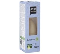 FAIR SQUARED Copa mestrual de Látex 100% Natural FSC XL. 20 ml, Negro, Talla Única