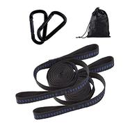 Fair Trade, suspensión Kit de Correas para Hamacas, Fijación de Hamacas, Kit de Correas para Columpios, con 2 Mosquetones de Alta Resistencia,hasta 300 kg, para Todos los Tipos de Columpios, con