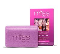 Fair & White Miss White - Jabón exfoliante Beauty Active | 218.3 g / 200 | Jabones iluminadores de piel para cara, rodillas y cuerpo