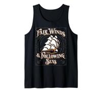 Fair Winds and Following Seas - Frase Naval temática náutica Camiseta sin Mangas