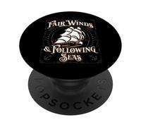 Fair Winds and Following Seas - Frase Naval temática náutica PopSockets PopGrip Adhesivo