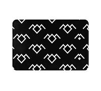 FAIRAH Twin Peaks - Tapete antideslizante de franela con estampado de búho, para entrada exterior e interior, puerta antideslizante, alfombra de patio