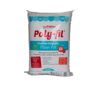 Fairfield The Original Poly-Fil - Relleno suave de fibra de poliéster prémium para almohadas, animales de peluche, juguetes, decoraciones y otros, lavable a máquina, bolsa de 14,5 kg