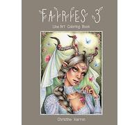 Fairies 3 Line Art Coloring Book