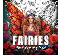 Fairies: Colouring books for adults with 60 sketches of fairies. (Fantastic Worlds)