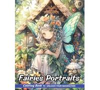 Fairies Portraits: Adult Coloring Book with Fairies Portraits for Relaxation and Stress Relief (Christmas Coloring Pages)