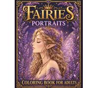 Fairies Portraits Coloring Book for Adults: 50 Elegant Fantasy Fairy Portraits to Color | Enchanting Flowers, Magical Creatures & Beautiful Line Art for Adults