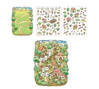 Fairies Tale Series - Adhesivo decorativo para álbum de recortes 3D para manualidades, decoración de diario, serie de cuentos de hadas, paisaje infantil