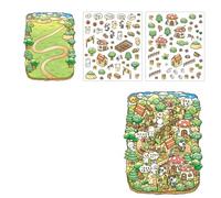 Fairies Tale Series - Adhesivo decorativo para álbumes de recortes, escena estética, suministros para álbumes de recortes para adultos y niños, serie de cuentos de hadas