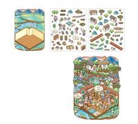 Fairies Tale Series - Adhesivo decorativo para álbumes de recortes para manualidades, decoración de diario, serie de cuentos de hadas, paisaje infantil