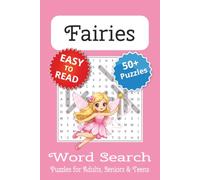 Fairies Word Search Puzzle Book: Fairy Themed Word Searches with Easy to Read Print | 6x9 inches, 110 pages | 50+ Puzzles