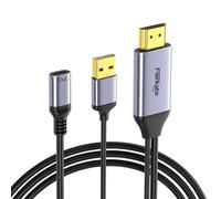 fairikabe Adaptador HDMI a USB-C Hembra 4K@60Hz - Convertidor de Fuente HDMI a Monitor USB-C y Gafas AR - Compatible con Viture, Xreal, RayNeo, Rokid; para PS5, Xbox, Switch y Dock de Steam Deck