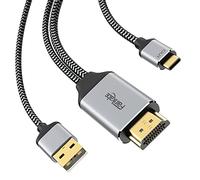 fairikabe Cable HDMI a USB-C 4K@60Hz, Cable Adaptador HDMI a USB Tipo C 2 m, para MacBook Pro, PS5, Xbox, Steam Deck Dock para Gafas AR Xreal Air, Rayneo, Monitores Táctiles Portátiles