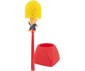 Fairly ODD Novelties Donald Trump - Escobilla de Inodoro con Soporte, Color Rojo