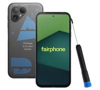 Fairphone 5 5G Smartphone sostenible (Pantalla de 6,46", cámara Dual de 50 MP, 8 GB/256 GB, 4200 mAh, Android 14) Incl. Destornillador iFixit, edición Transparente