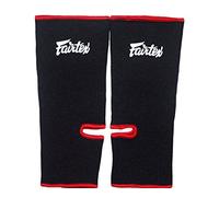 Fairtex Ankle Guard Support Protector for Muay Thai, K-1, MMA, Boxing, Kickboxing Black with Red (Black with Red, One Size) by