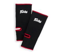 Fairtex AS1 - Protector de Tobillo para Muay Thai Kickboxing y MMA (Negro/Rojo)