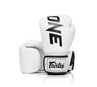 Fairtex BGV1 One Muay Thai Boxe Sparring Guanti (Blanco, 14 oz)