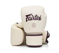 Fairtex BGV16 - Guantes de Boxeo de Cuero para Muay Thai (Caqui, 14 onzas)