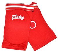 Fairtex Codos mod.EBE - Equipo de protección para Muaythai Kick Boxing MMA Gear Thai Boxing para artes marciales, talla única para todos (rojo, talla única para todos)