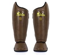 Fairtex Espinilleras Muay Thai SP8 para Muay Thia MMA K1 (Marrón, M)