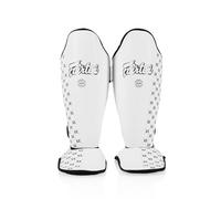 Fairtex Espinilleras y tensores SP5 Super Comfort, color blanco M