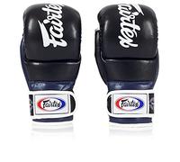 Fairtex FGV18 Super Sparring Grappling - Guantes de Artes Marciales Mixtas, XL, Negro/Azul