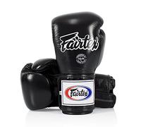 Fairtex Guantes de Boxeo BGV5 - Super Sparring Guantes para Kick Boxing, Muay Thai, MMA (Negro, 14 oz)