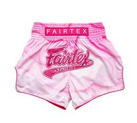 Fairtex Pantalones Cortos de Boxeo Muay Thai de Corte Delgado (Alma Rosa, S)
