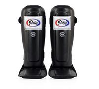 Fairtex SP3 Pro Style - Espinilleras, Protector Acolchado Doble en el Paso (Negro, Grande)