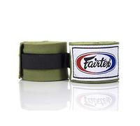 Fairtex Vendas de Boxeo HW2: ¡Confort y Estilo para Todo Luchador. Protege Muñecas y Nudillos con Elegancia, Disponibles en Varias Longitudes y Colores.-(180/Verde Oliva)