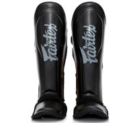 Fairtex X Booster FXB SG - Espinilleras (talla S), color negro y gris