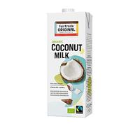 Fairtrade Original - Leche de coco orgánica, 1 litro, de Sri Lanka, ideal para platos asiáticos, para un rico sabor cremoso, 100% orgánico, leche vegana, leche de coco (1 litro)