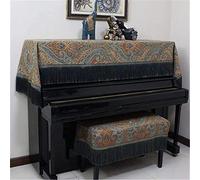 FAiruo Cubierta de polvo de piano Cubierta de piano vertical Cubierta Media cubierta de taburete de piano Se utiliza for proteger el piano vertical de la humedad del polvo y los arañazos Bolsos, funda