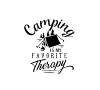 FAiruo Pegatina para coche Camping is My Favorite Therapy Quotes Funny Trees Outdoor Nature Auto Motocicletas Accesorios Calcomanías de vinilo (Color: A, Tamaño: 15 cm x 13,9 cm)